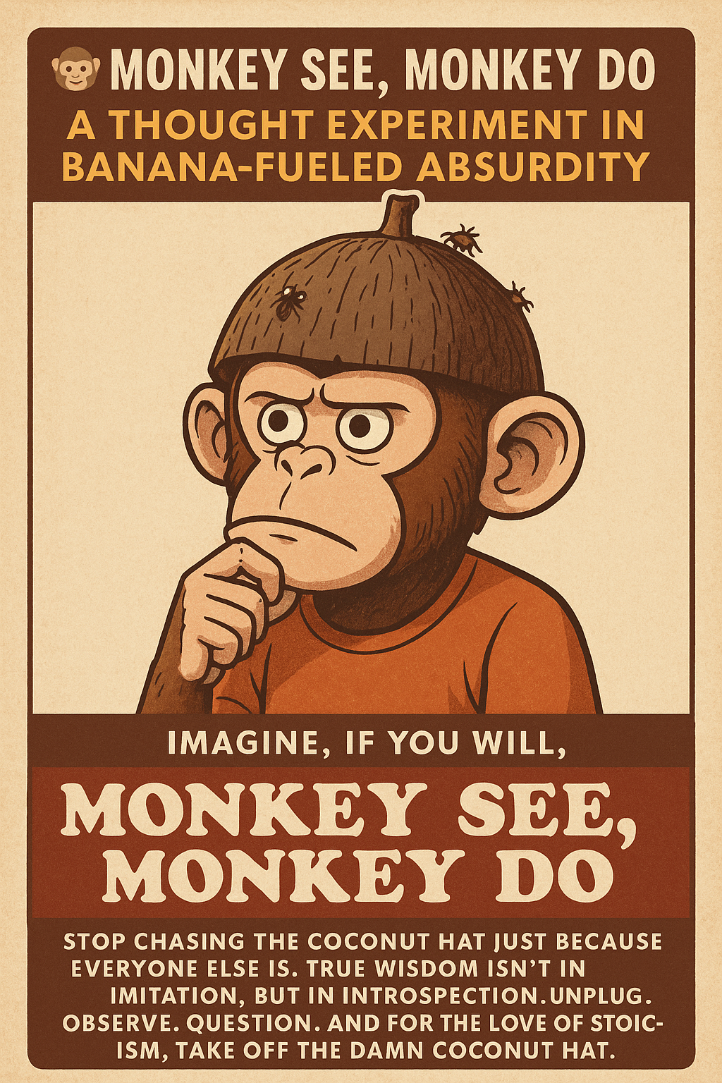 🐒 Monkey See, Monkey Do: A Thought Experiment in Banana-Fueled Absurdity 🍌