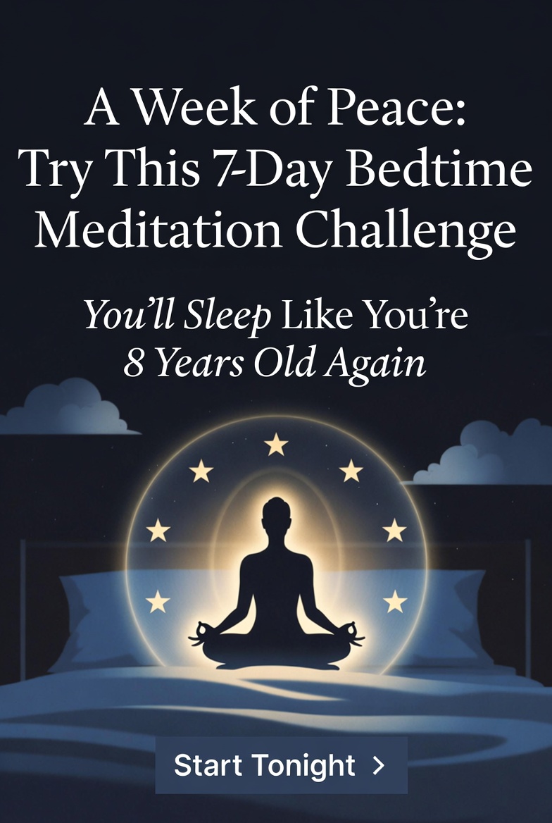 A Week of Peace: Try This 7-Day Bedtime Meditation Challenge (You’ll Sleep Like You’re 8 Years Old Again)